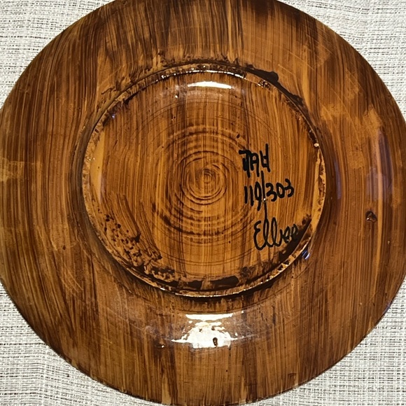 Vintage Mid Century Handmade Italian Waffle Plates (2) - Picture 9 of 11